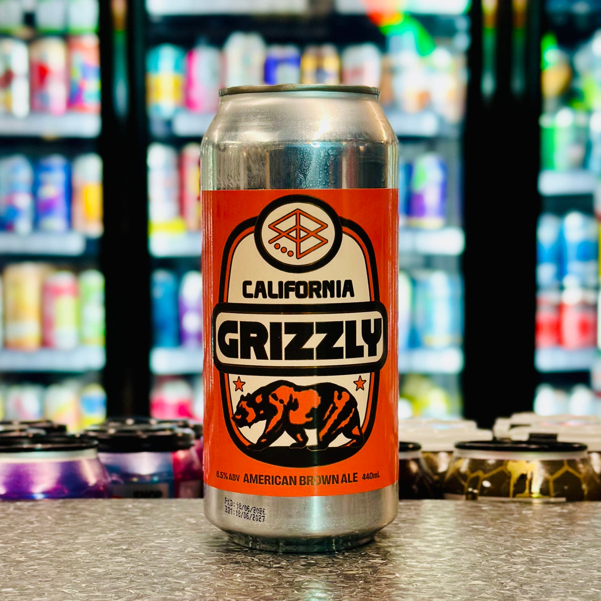 MIX 6 OR MORE GET 20% OFF' RANGE BREWING CALIFONIA GRIZZLY AMERICAN BROWN ALE 6.5% ABV