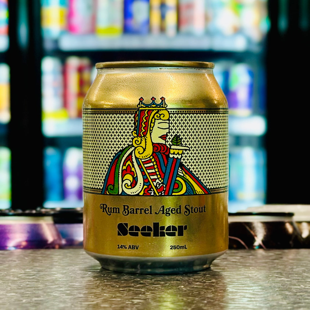 MIX 6 OR MORE GET 20% OFF' SEEKER BREWING RUM BARREL AGED STOUT 14% ABV