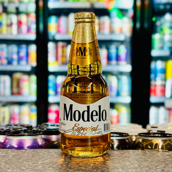 MIX 6 OR MORE GET 20% OFF' MODELO ESPECIAL CERVEZA 4.5% ABV