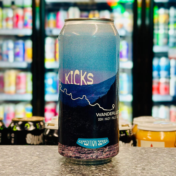 MIX 6 OR MORE GET 20% OFF' KICKS BREWING WANDERLUST DDH HAZY PALE ALE 5.3% ABV