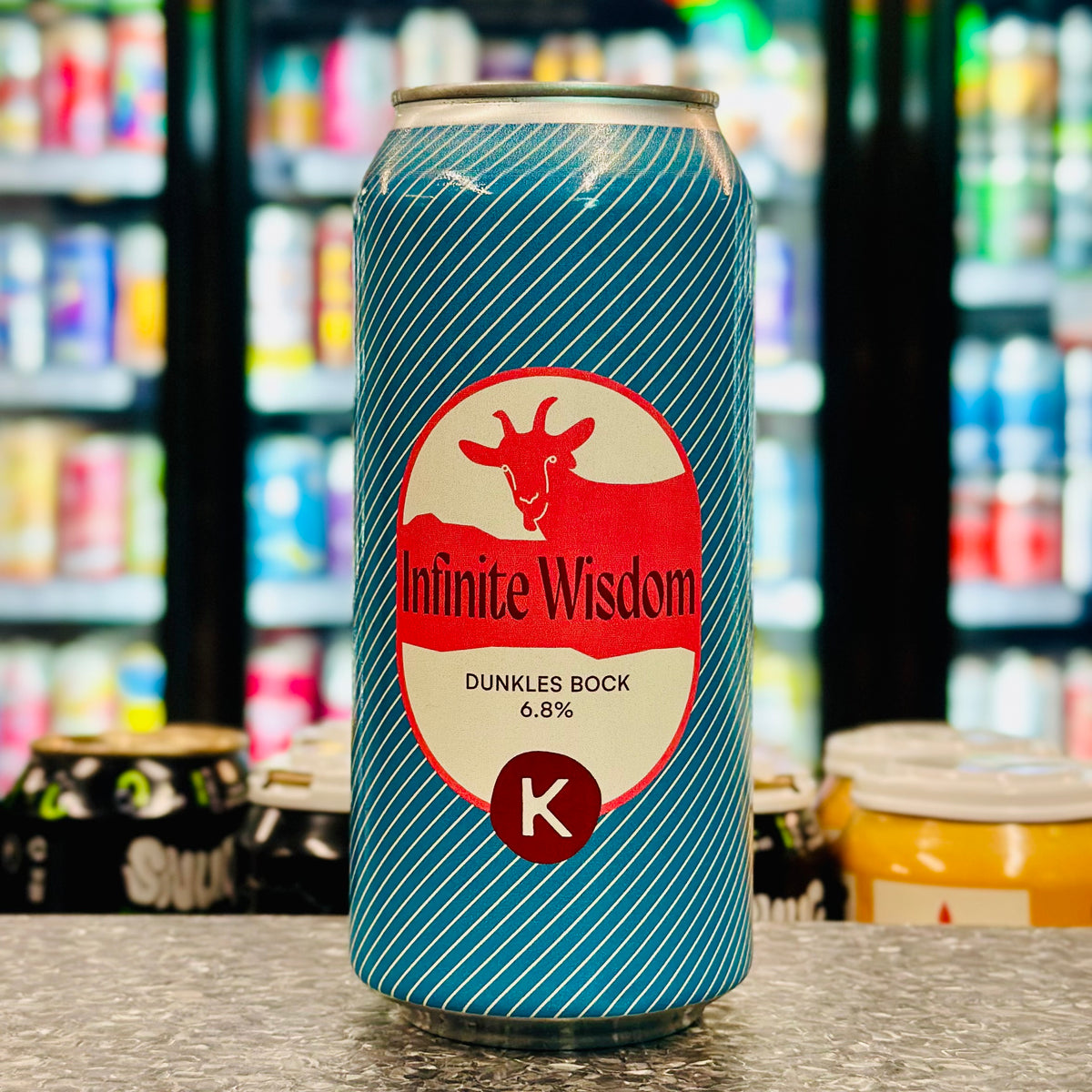 MIX 6 OR MORE GET 20% OFF' KICKS BREWING INFINITIE WISDOM DUNKLES BOCK 6.8% ABV