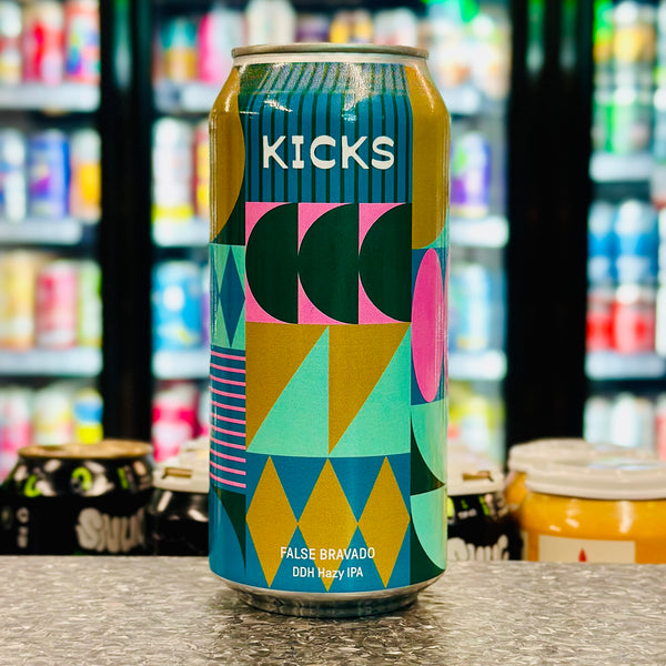 MIX 6 OR MORE GET 20% OFF' KICKS BREWING FALSE BRAVADO DDH HAZY IPA 7.3% ABV