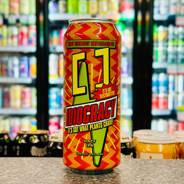 MIX 6 OR MORE GET 20% OFF' WORKING TITLE WAR IDIOCRACY HAZY IPA 6.5% ABV