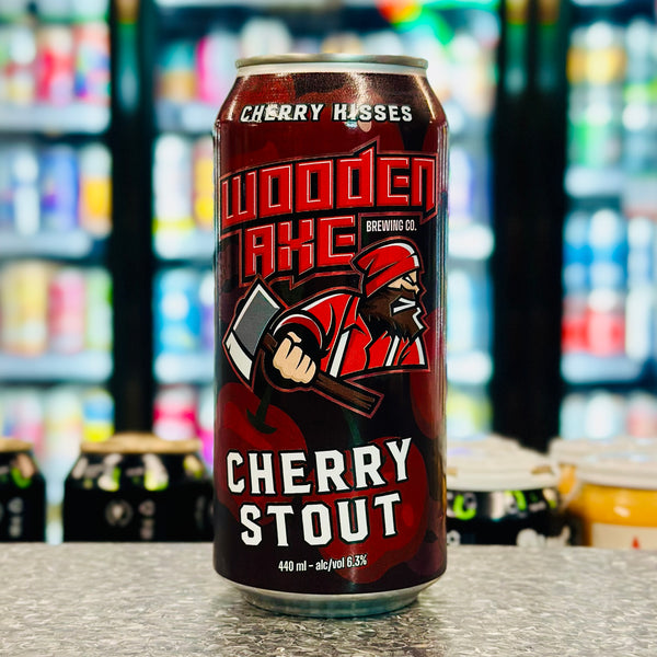 MIX 6 OR MORE GET 20% OFF' WOODEN AXE BREWING CHERRY KISSES CHERRY STOUT 6.3% ABV