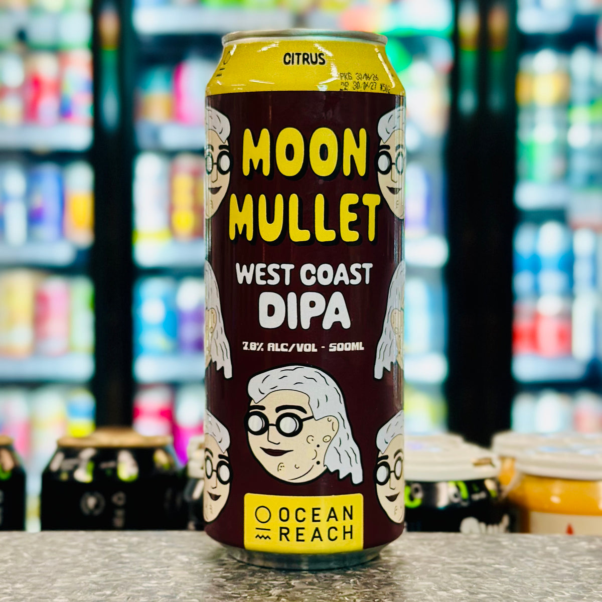 MIX 6 OR MORE GET 20% OFF' OCEAN REACH BREWING MOON MULLET WEST COAST DOUBLE IPA 7.8% ABV