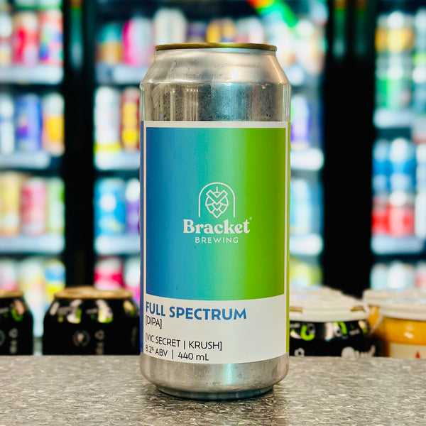 MIX 6 OR MORE GET 20% OFF' BRACKET BREWING FULL SPECTRUM DOUBLE IPA 8.2% ABV