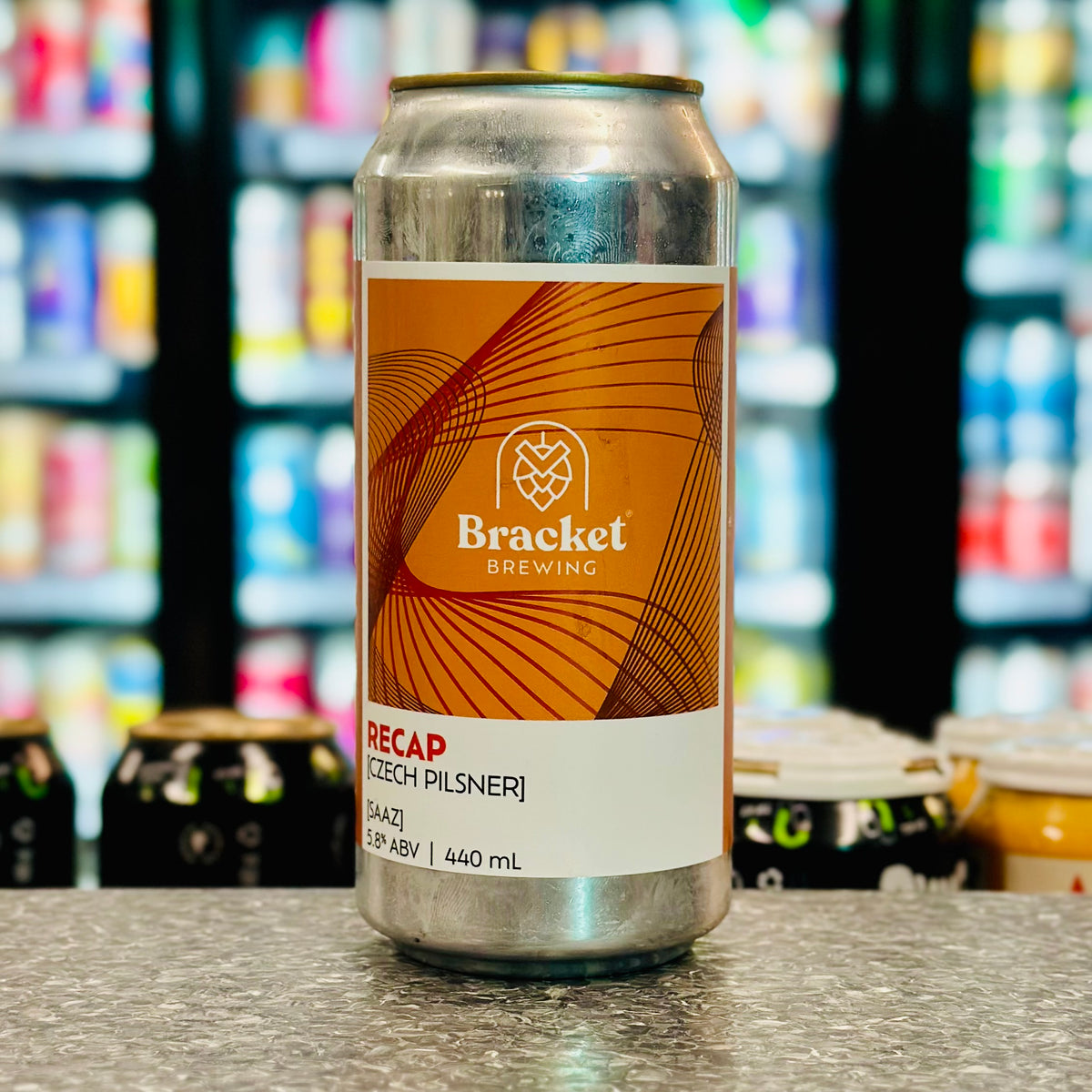 MIX 6 OR MORE GET 20% OFF' BRACKET BREWING RECAP CZECH PILSNER 5.8% ABV