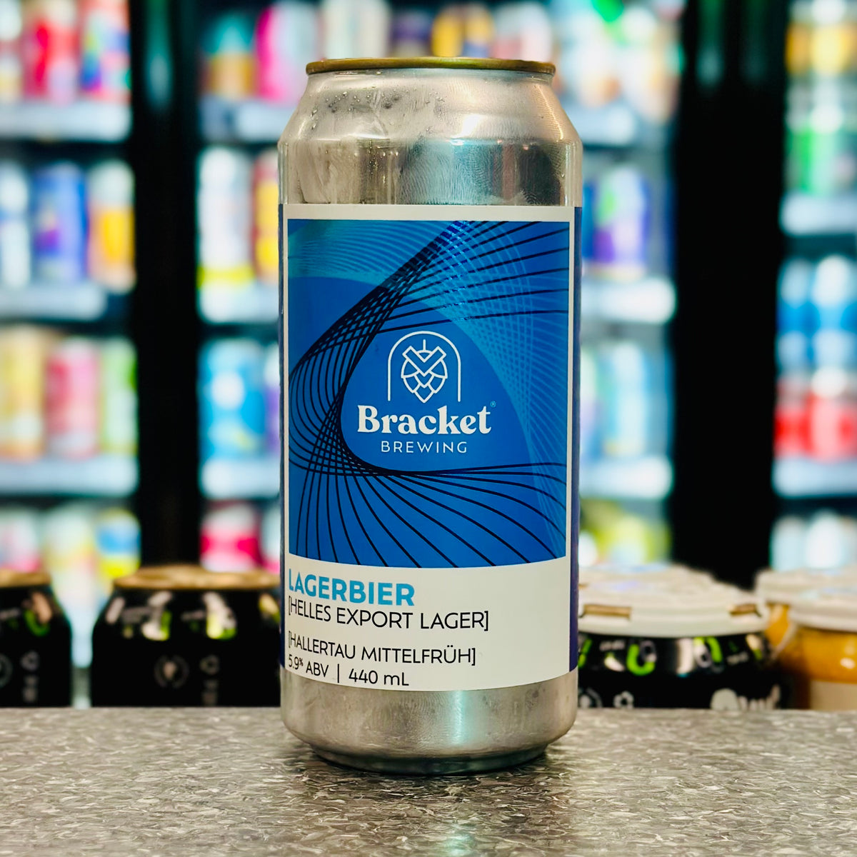 MIX 6 OR MORE GET 20% OFF' BRACKET BREWING LAGERBIER HELLES EXPORT LAGER 5.9% ABV