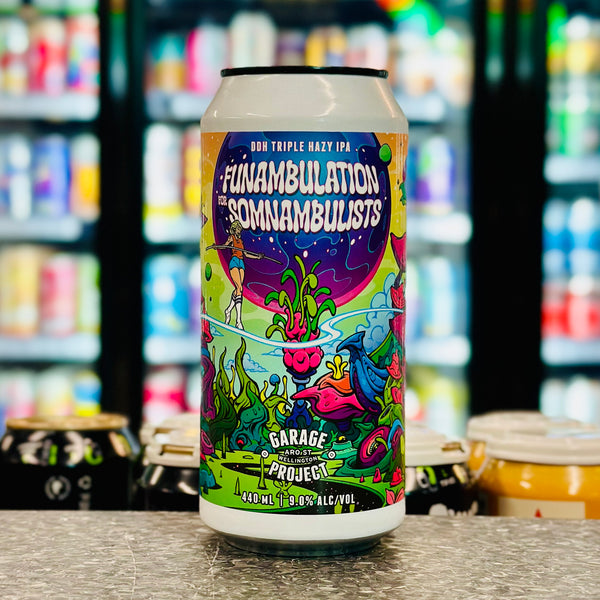 'MIX 6 OR MORE GET 20% OFF' GARAGE PROJECT FUNAMBULATION FOR SOMNAMBULISTS DDH TRIPLE HAZY IPA 9% ABV