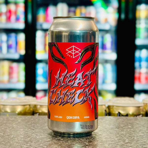 'MIX 6 OR MORE GET 20% OFF' RANGE BREWING HEAT CHECK QUADRUPLE DRY HOPPED DOUBLE IPA 8.6% ABV