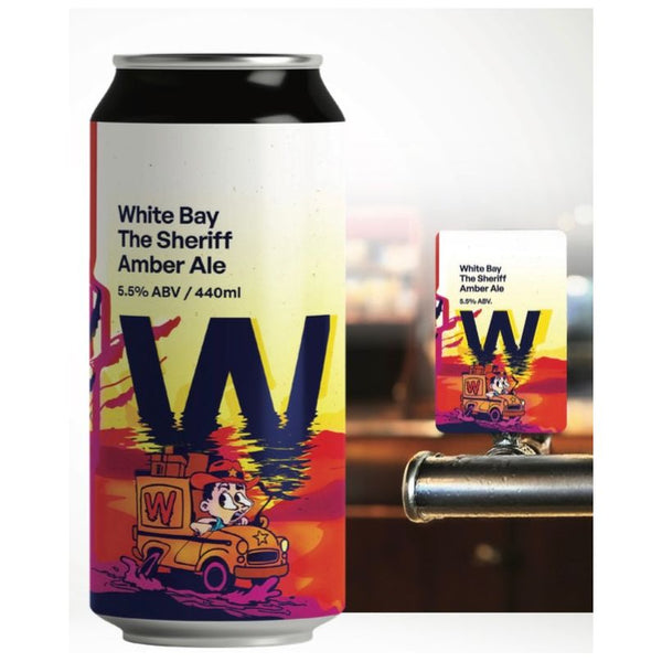 'MIX 6 OR MORE GET 20% OFF' WHITE BAY BREWING THE SHERIFF AMBER ALE 5.5% ABV
