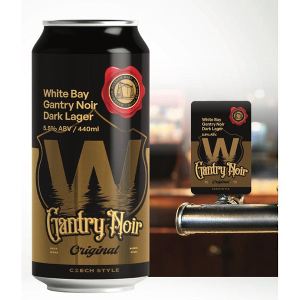 'MIX 6 OR MORE GET 20% OFF' WHITE BAY BREWING GANTRY NOIR DARK LAGER 5.5% ABV