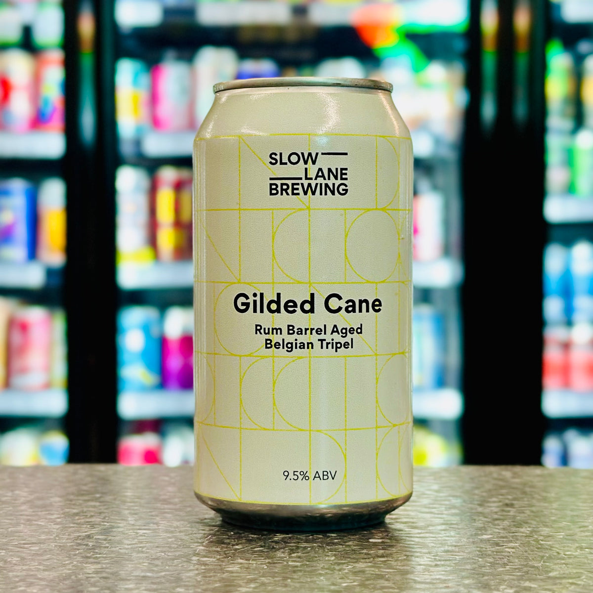 MIX 6 OR MORE GET 20% OFF' SLOW LANE BREWING GILDED CANE RUM BARRELAGED BELGIUM TRIPEL 9.5% ABV