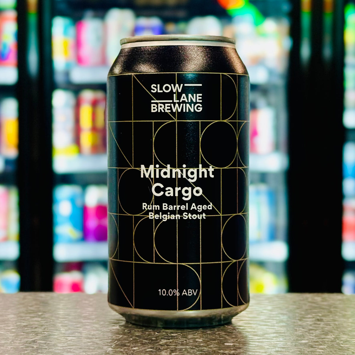 MIX 6 OR MORE GET 20% OFF' SLOW LANE BREWING MIDNIGHT CARGO RUM BARREL AGED BELGIUM STOUT 10% ABV