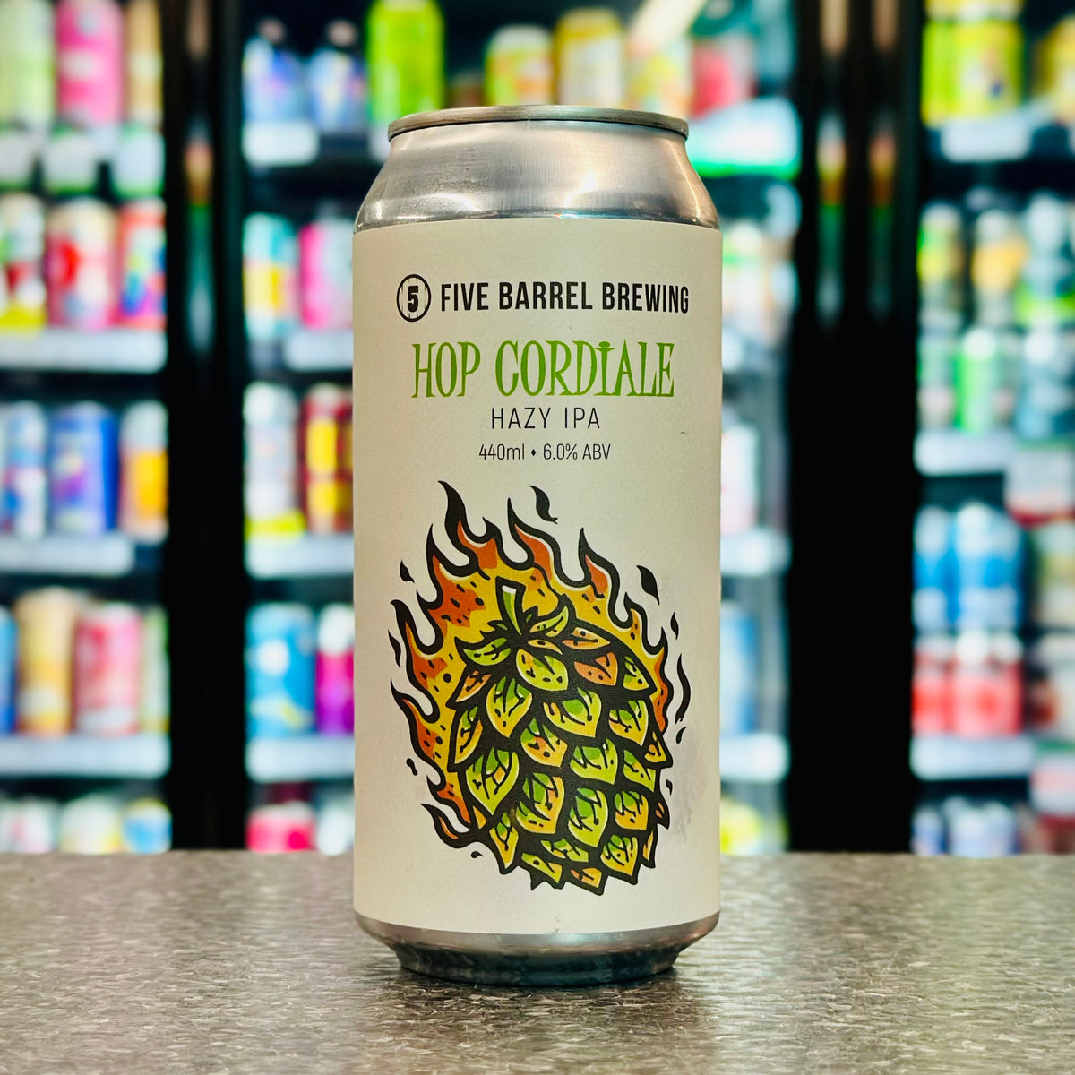 MIX 6 OR MORE GET 20% OFF' FIVE BARREL BREWING HOP CORDIALE HAZY IPA 6% ABV