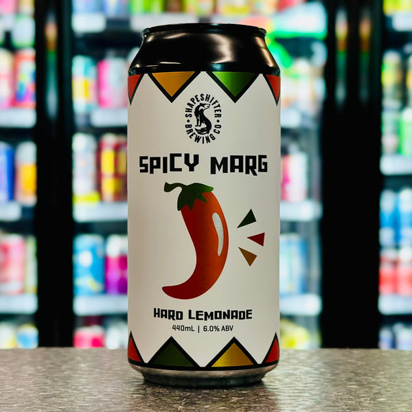 MIX 6 OR MORE GET 20% OFF' SHAPESHIFTER BREWING SPICY MARG HARD LEMONADE 6% ABV