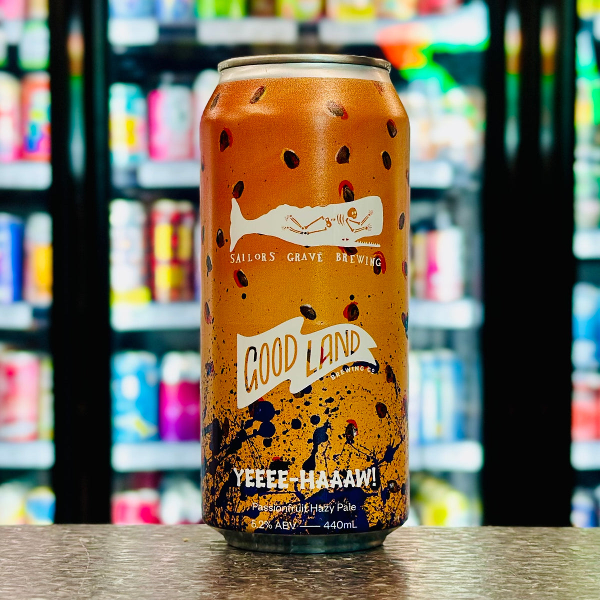 MIX 6 OR MORE GET 20% OFF' GOOD LAND BREWING X SAILORS GRAVE YEEEE-HAAAW!!!! PASSIONFRUIT HAZY PALE 5.2% ABV