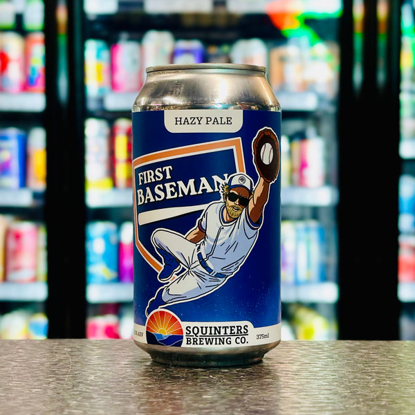 MIX 6 OR MORE GET 20% OFF' SQUINTERS BREWING FIRST BASEMAN HAZY PALE 5.1% ABV