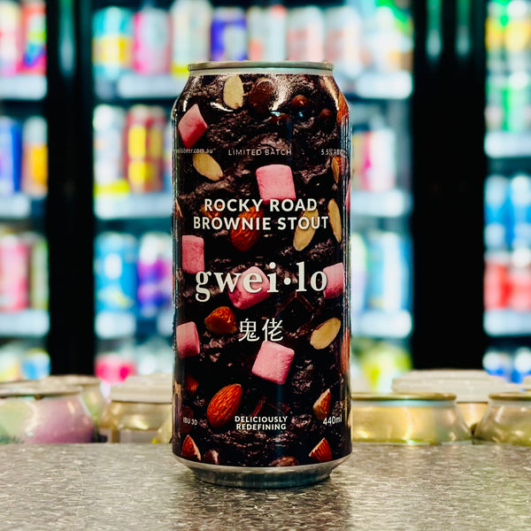 MIX 6 OR MORE GET 20% OFF' GWEILO ROCKY ROAD BROWNIE STOUT 5.5% ABV