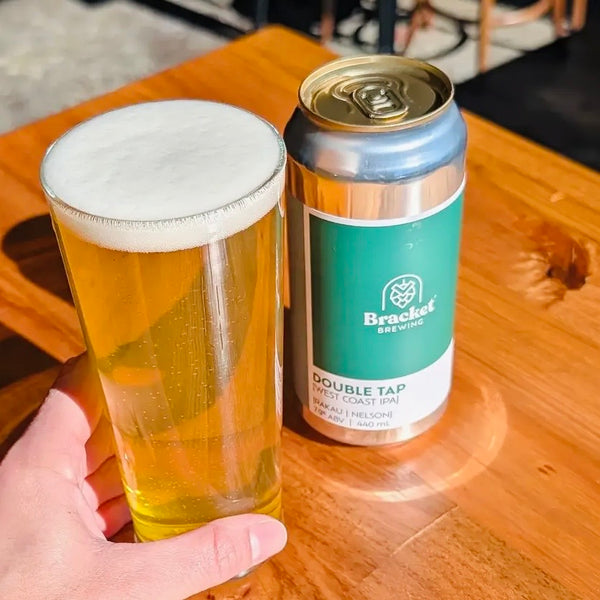 MIX 6 OR MORE GET 20% OFF' BRACKET BREWING DOUBLE TAP WEST COAST IPA 7.96% ABV