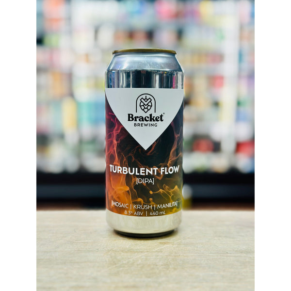 'MIX 6 OR MORE GET 20% OFF' BRACKET BREWING TURBULENT FLOW DOUBLE IPA 8.3% ABV