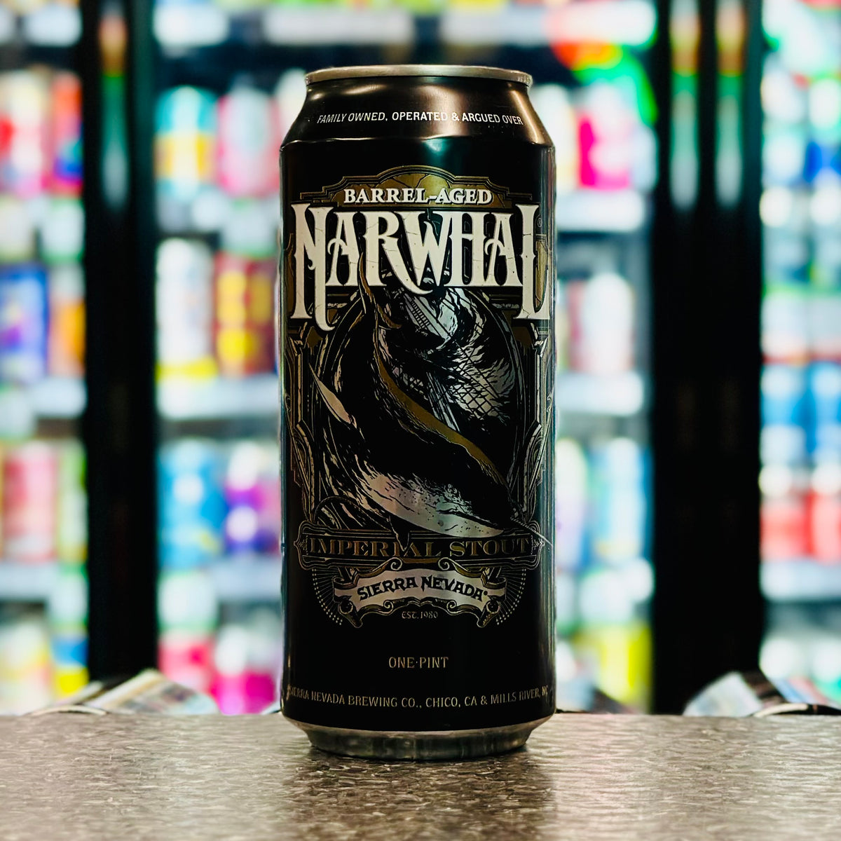 MIX 6 OR MORE GET 20% OFF' SIERRA NEVADA BREWING BARREL AGED NARWHAL IMPERIAL STOUT 11.9% ABV