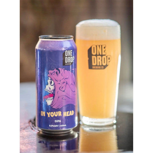 'MIX 6 OR MORE GET 20% OFF' ONE DROP BREWING IN YOUR HEAD DOUBLE IPA 8% ABV