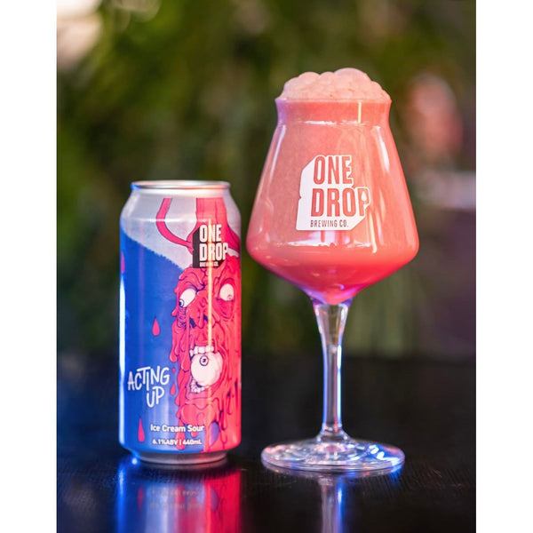 'MIX 6 OR MORE GET 20% OFF' ONE DROP BREWING ACTING UP ICE CREAM SOUR 6.1% ABV