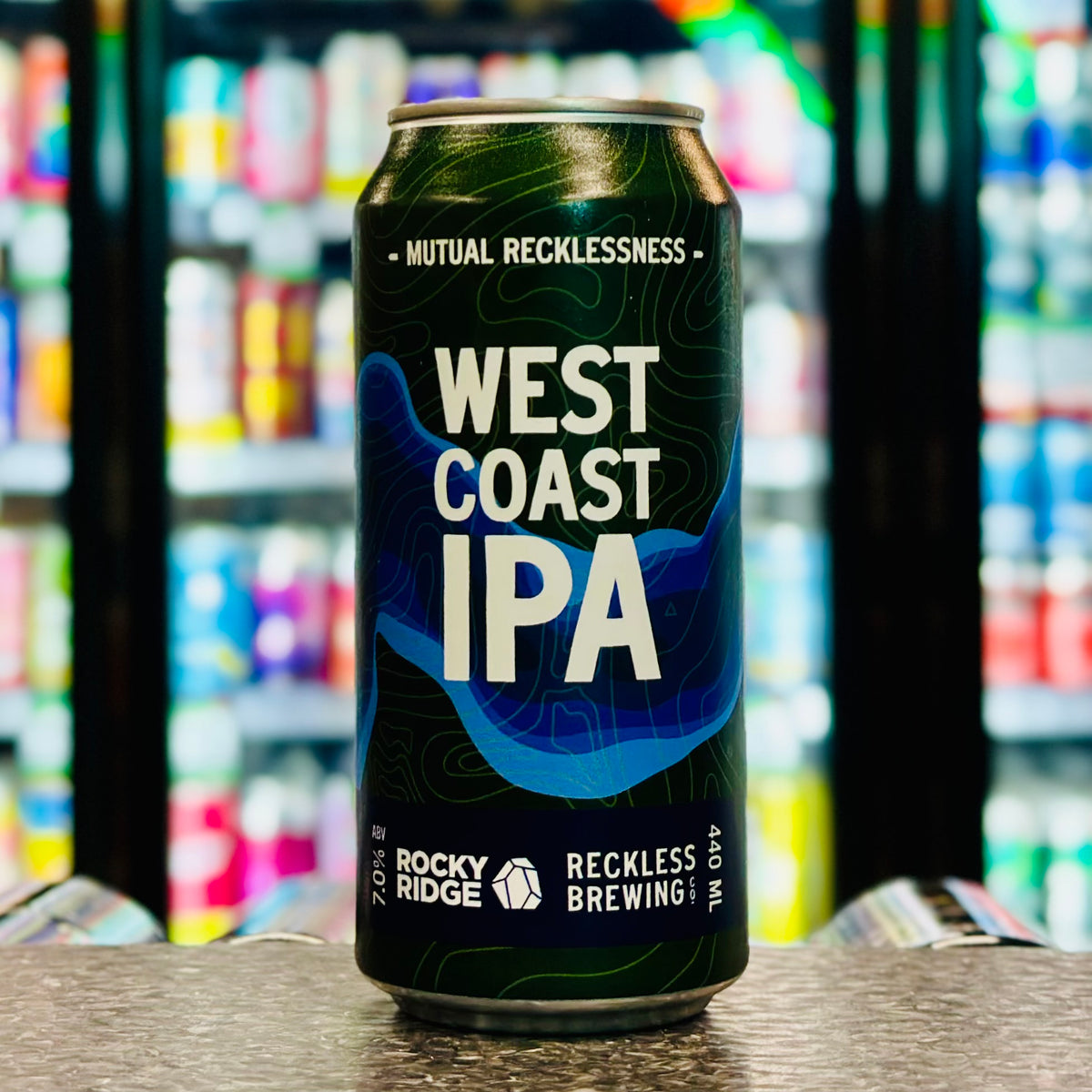 MIX 6 OR MORE GET 20% OFF' RECKLESS BREWING X ROCKY RIDGE MUTUAL RECKLESSNESS WCIPA 7% ABV