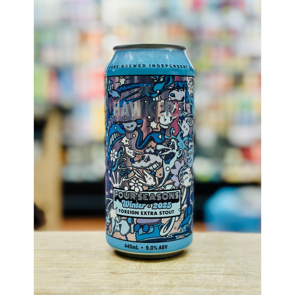 'MIX 6 OR MORE GET 20% OFF' HAWKERS BREWING FOUR SEASONS WINTER 2025 FOREIGN EXTRA STOUT 9% ABV