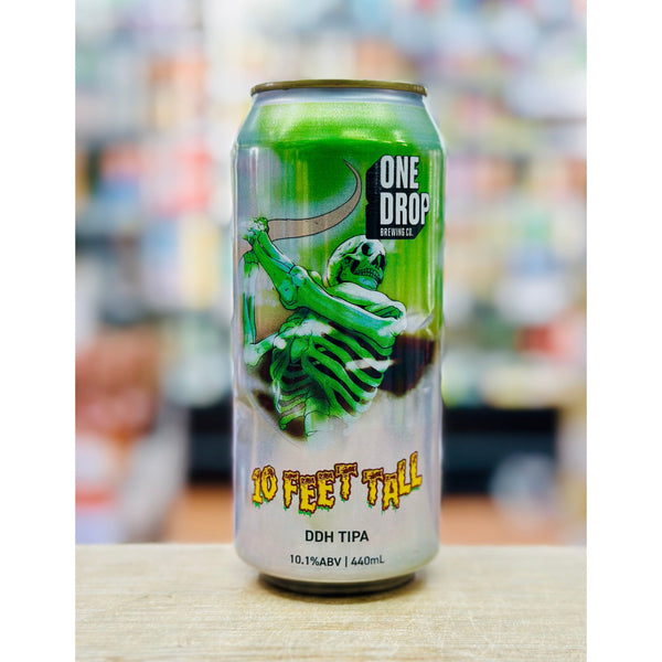 'MIX 6 OR MORE GET 20% OFF' ONE DROP BREWING 10 FEET TALL DOUBLE DRY HOPPED TRIPLE IPA 10.1% ABV