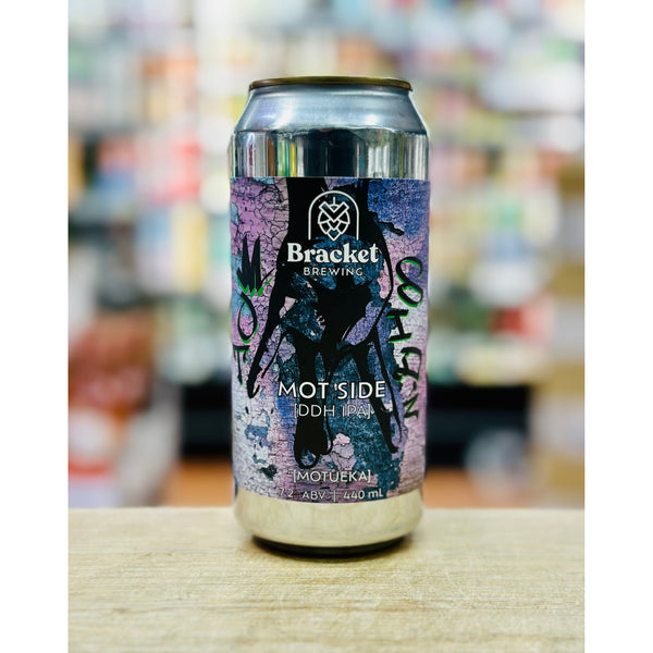 'MIX 6 OR MORE GET 20% OFF' BRACKET BREWING MOT SIDE DOUBLE DRY HOPPED IPA 7.2% ABV