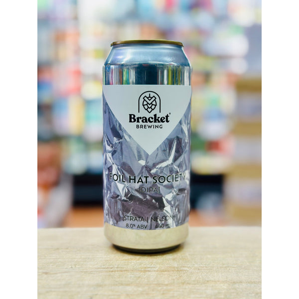 'MIX 6 OR MORE GET 20% OFF' BRACKET BREWING FOIL HAT SOCIETY DOUBLE IPA 8% ABV