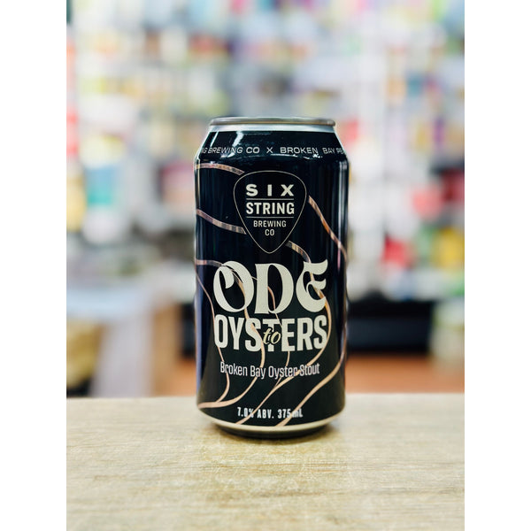 'MIX 6 OR MORE GET 20% OFF' SIX STRINGS BREWING ODE TO OYSTERS BROKEN BAY OYSTER STOUT 7% ABV