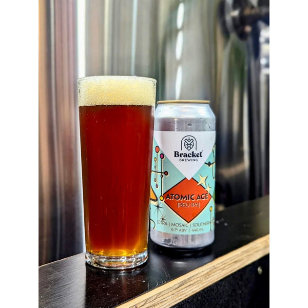 'MIX 6 OR MORE GET 20% OFF' BRACKET BREWING ATOMIC AGE RED IPA 6.7% ABV