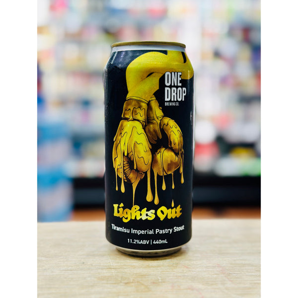 'MIX 6 OR MORE GET 20% OFF' ONE DROP LIGHTS OUT TIRAMISU IMPERIAL PASTRY STOUT 11.2% ABV