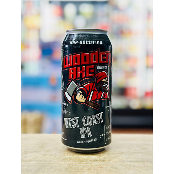 'MIX 6 OR MORE GET 20% OFF' WOODEN AXE BREWING HOP SOLUTION WEST COAST IPA 6.5% ABV