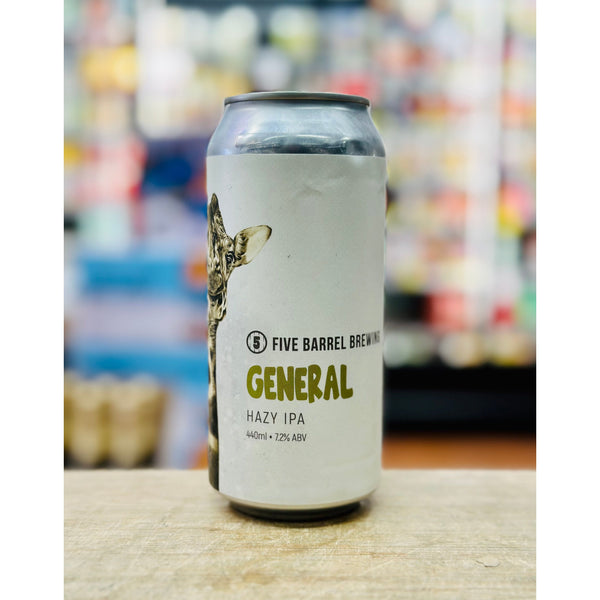 'MIX 6 OR MORE GET 20% OFF' FIVE BARREL BREWING GENERAL HAZY IPA 7.2% ABV