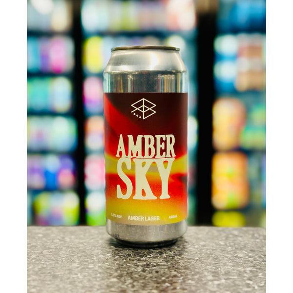 'MIX 6 OR MORE GET 20% OFF' RANGE BREWING AMBER SKY AMBER LAGER 5% ABV