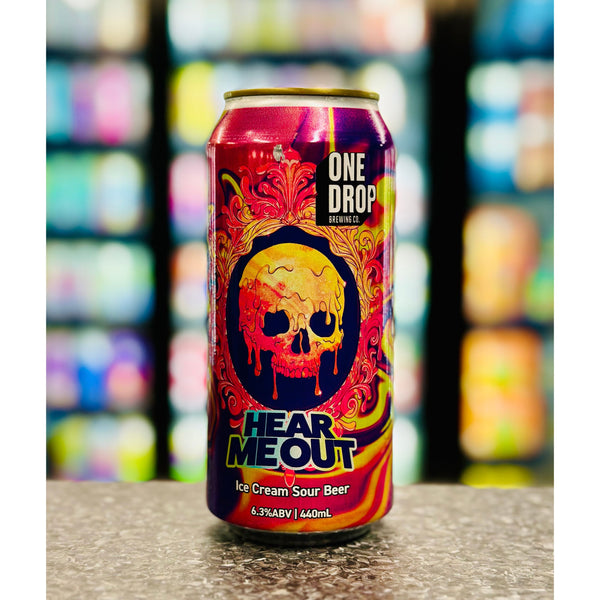 'MIX 6 OR MORE GET 20% OFF' ONE DROP BREWING HEAR ME OUT ICE CREAM SOUR 6.3% ABV