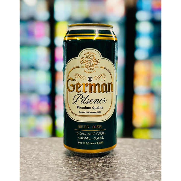 'MIX 6 OR MORE GET 20% OFF' SUNDAY ROAD BREWING GERMAN PILSNER 5% ABV