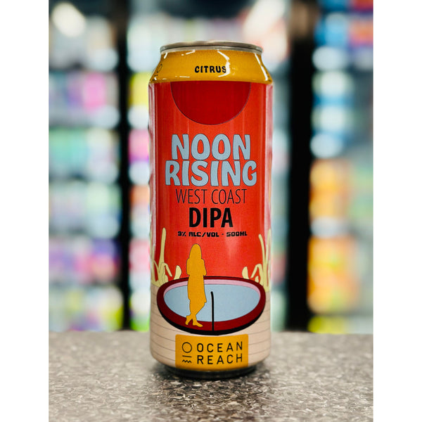 'MIX 6 OR MORE GET 20% OFF' OCEAN REACH BREWING NOON RISING WEST COASR DOUBLE IPA 9% ABV