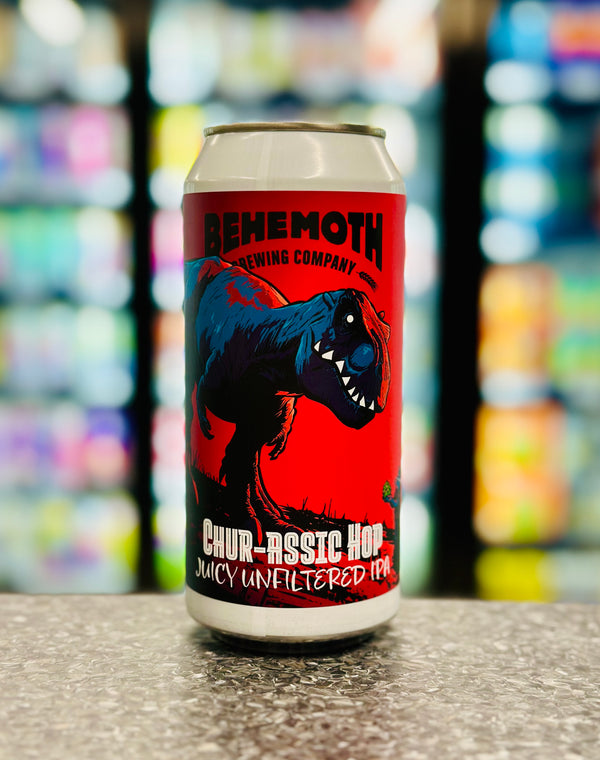 'MIX 6 OR MORE GET 20% OFF' BEHEMOTH BREWING CHUR-ASSIC HOP JUICY UNFLITERED IPA 6% ABV