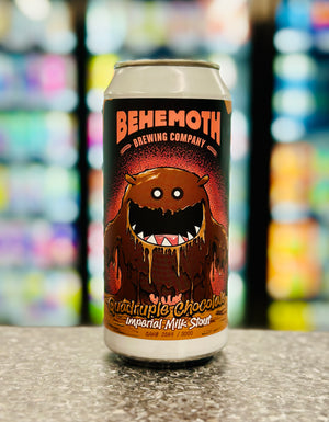 'MIX 6 OR MORE GET 20% OFF' BEHEMOTH BREWING QUADRUPLE CHOCOLATE IMPERIAL MILK STOUT 8% ABV