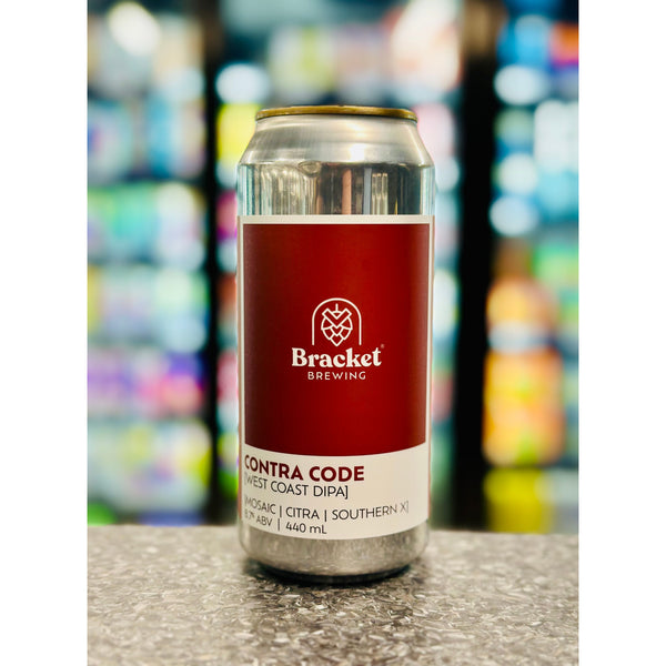 'MIX 6 OR MORE GET 20% OFF' BRACKET BREWING CONTRA CODE DOUBLE WEST COAST IPA 8.7% ABV