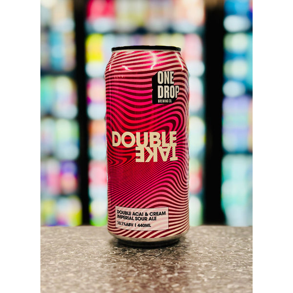 'MIX 6 OR MORE GET 20% OFF' ONE DROP BREWING DOUBLETAKE DOUBLE ACAI & CREAM IMPERIAL SOUR 10.1% ABV