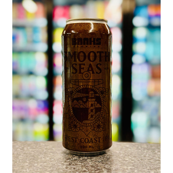 'MIX 6 OR MORE GET 20% OFF' BANKS BREWING SMOOTH SEAS WEST COAST IPA 6.7% ABV