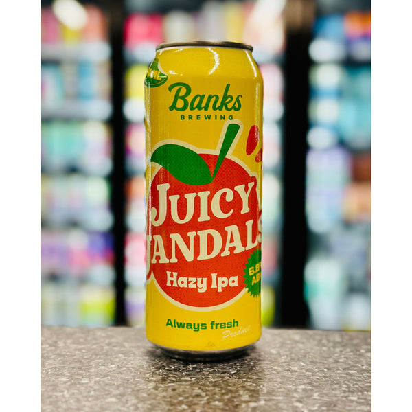 'MIX 6 OR MORE GET 20% OFF' BANKS BREWING JUICY JANDALS HAZY IPA 6.8% ABV