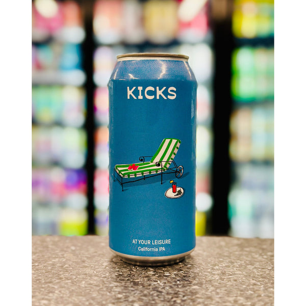 'MIX 6 OR MORE GET 20% OFF' KICKS BREWING AT YOUR LEISURE CALIFORNIA IPA 7.5% ABV