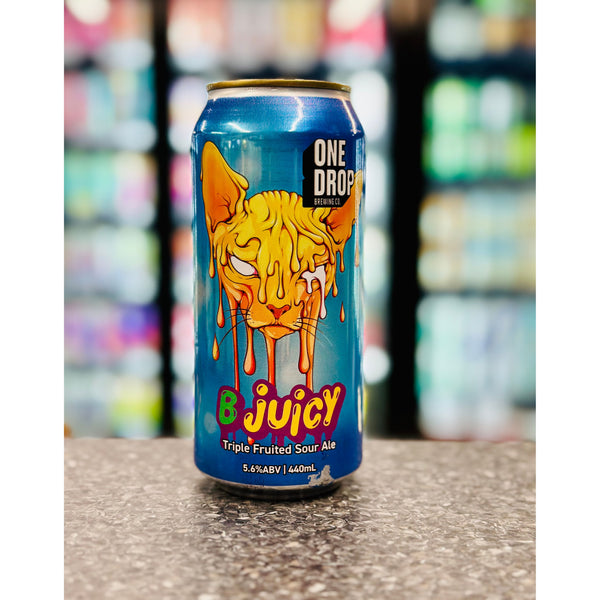 'MIX 6 OR MORE GET 20% OFF' ONE DROP BREWING B-JUICY TRIPLE FRUITED SOUR ALE 5.6% ABV